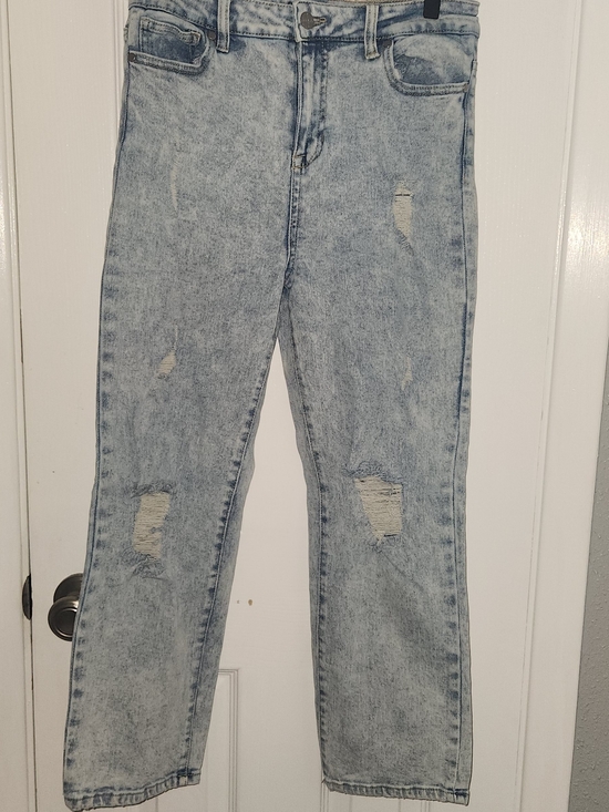 Kendall & Kylie Denim - Kendall & Kylie Light Blue High-Rise Distressed Women's Jeans